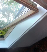 Завершающая стадия - готовое эвакуационное окно Fakro