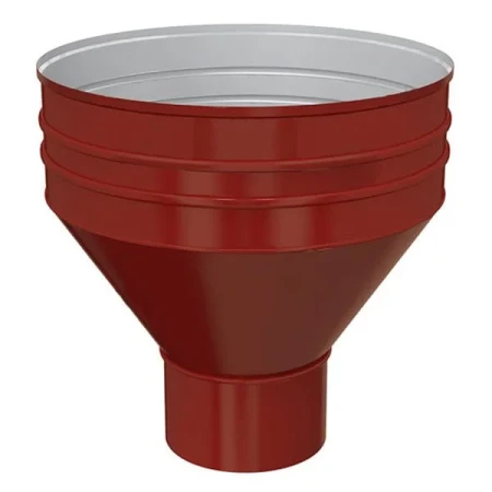 Воронка водосборная d-350x150 мм Металл Профиль Проект Полиэстер 0,5 RAL 3011