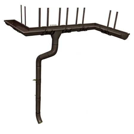 Комплект металлического водостока ГрандЛайн GL PU d-150x100 мм 6 м/3 м Полиуретан RR 32 в Санкт-Петербурге фото