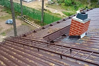 Кровельная лестница Borge, вид сбоку