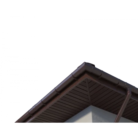 Виниловый софит Технониколь с полной перфорацией каштан