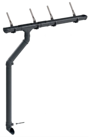 Комплект пластикового водостока d-141x100 мм Döcke lux графит RAL 7024 в Санкт-Петербурге фото