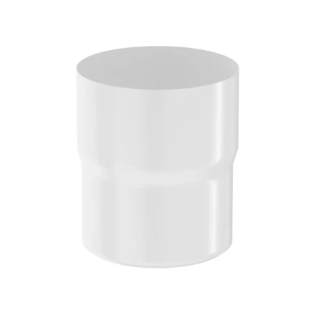 Соединитель трубы d-90 мм Aquasystem Premium Pural 0,6 RAL 9003