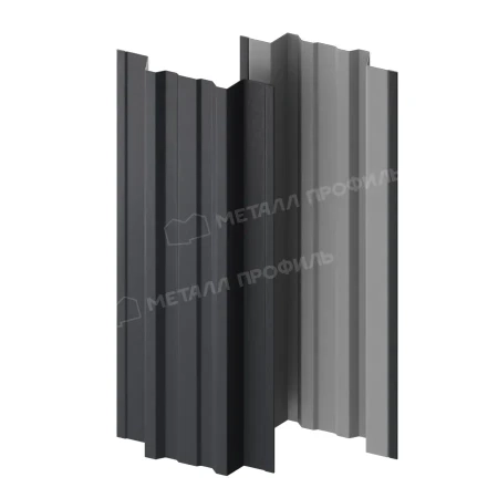 Прямоугольный Trapeze Viking E 0,5 RAL 7024 прямой