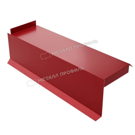 Планка сегментная торцевая левая Металл Профиль 350 мм 0,5 Norman цвет RAL 3011