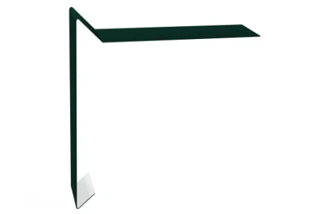 Планка ветровая для мягкой кровли Grand Line 130x25x100 0,45 Полиэстер цвет RAL 6005