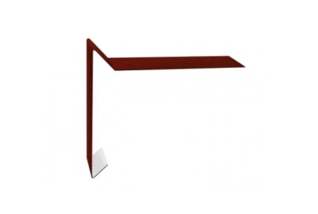 Планка ветровая для мягкой кровли Grand Line 100x20x100 0,5 Satin цвет RAL 3009