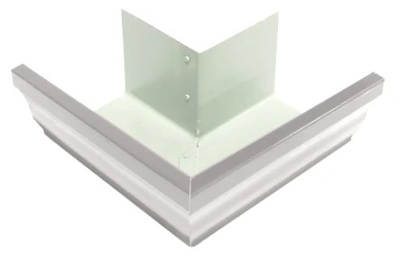 Угол желоба наружный 90 гр. Grand Line Vortex Полиэстер 0,45 RAL 9003