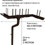 Комплект металлического водостока ГрандЛайн GL PE Matt d-125x90 мм 6 м/3 м Полиэстер Matt RR 32 в Санкт-Петербурге фото