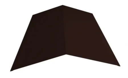 Планка конька плоского простая Металл Профиль 145x145x2000 0,45 Полиэстер цвет RAL 8017