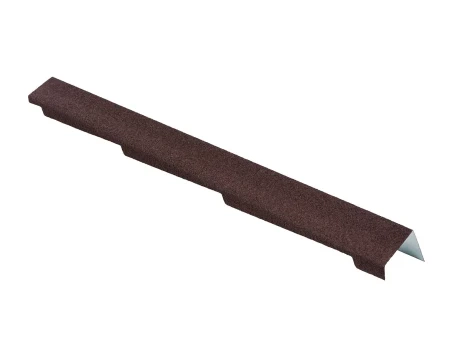 Планка торцевая правая для композитной черепицы Luxard цвет Мокко Планка торцевая правая для композитной черепицы Luxard цвет Мокко
