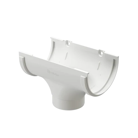 Воронка желоба ПВХ d-120x80 мм Döcke Standard белая RAL 9003