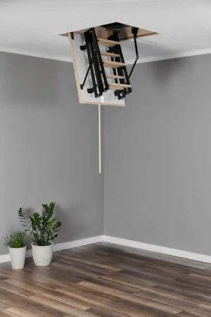 Чердачная люк-лестница Oman Складная комбинированная 4-х секционная Mini Polar в Санкт-Петербурге фото