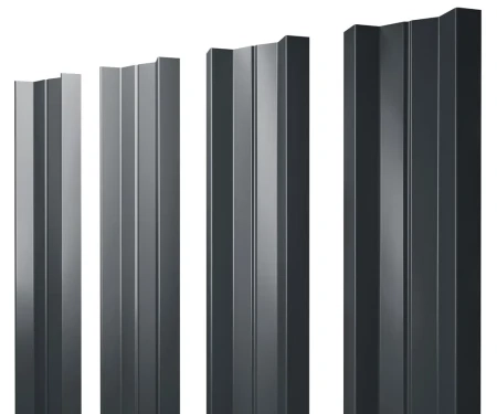 М-образный Satin 0,5 RAL 7016 прямой