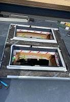 Монтаж рам мансардных окон Roto с гидроизоляцией