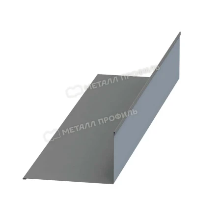 Планка примыкания верхняя Металл Профиль 250x147x2000 0,5 Norman цвет RAL 9006