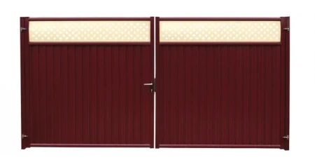 Ворота Grand Line Эстет плюс 2,0х3,6 м RAL 3005