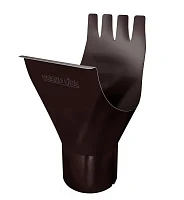 Воронка желоба d-125x90 мм Grand Line GL PU Полиуретан 0,6 RAL 8017