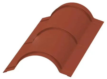 Планка конька круглого Металл Профиль R110x2000 0,50 PURETAN цвет RR 750