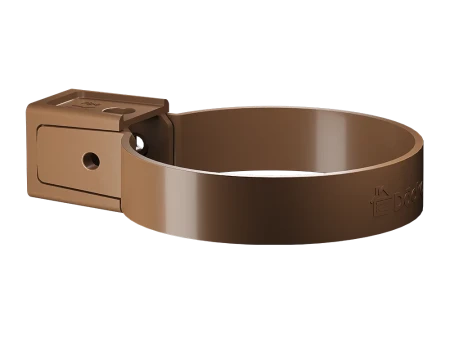 Хомут трубы d-85 мм ПВХ Döcke Premium каштан RAL 8017