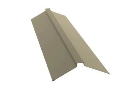 Планка конька плоского Grand Line 115x30x115 0,45 Полиэстер цвет RAL 1015