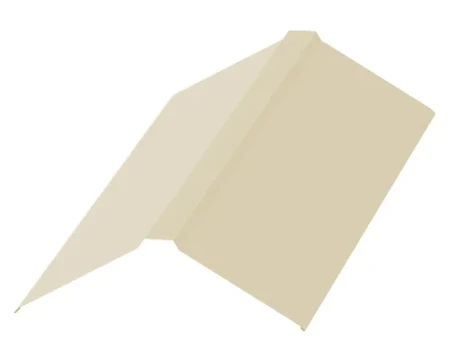 Планка конька плоского Металл Профиль 190x190x2000 0,45 Полиэстер цвет RAL 1015