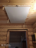 Утеплённый люк чердачной лестницы в закрытом состоянии