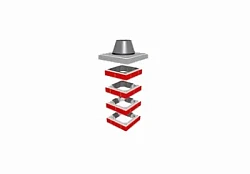 Готовые решения отделки над кровлей Schiedel Uni Комплект FINAL  одноходовой без вентканала 1 пм