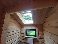 Готовое мансардное окно Dakea KAV B900 94х118 в деревянном доме