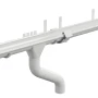 Комплект металлического водостока d-150x100 мм Металл Профиль FORAMINA PUR Purman двухсторонний RAL 9010 в Санкт-Петербурге фото