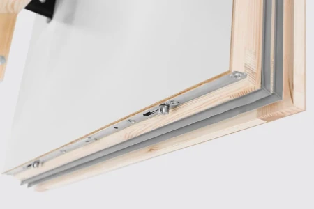 Чердачная люк-лестница Oman Складная комбинированная 4-х секционная Polar Plus в Санкт-Петербурге фото