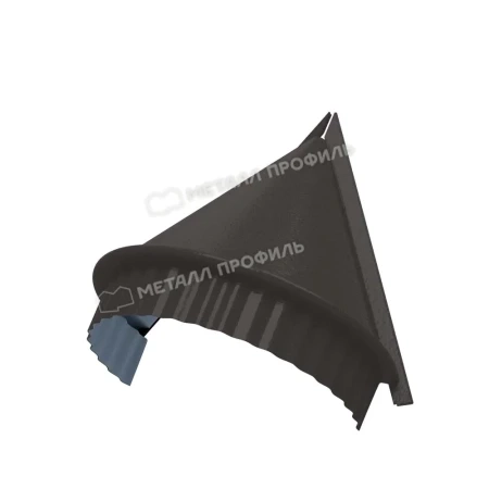 Заглушка конька круглого конусная Металл Профиль Viking E 0,5 цвет RAL 8019