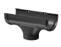 Воронка желоба ПВХ d-120x85 мм Döcke Premium графит RAL 7024