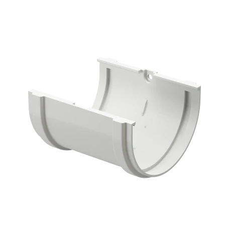 Соединитель желоба d-120 мм ПВХ Döcke Premium пломбир RAL 9003