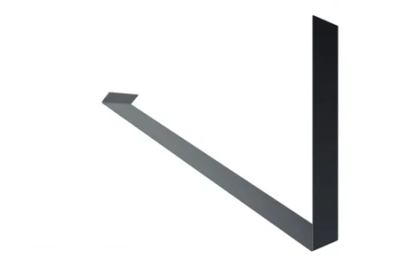 Планка примыкание верхнее к трубе фальц Grand Line 0,45 Полиэстер цвет RAL 7024