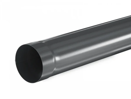 Труба круглая водосточная d-90 мм 3 м Aquasystem Premium Pural 0,6 RAL 7024