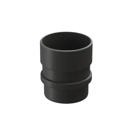 Соединитель трубы (муфта) d-100 мм ПВХ Döcke Lux графит RAL 7024