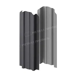 Штакетник Металл Профиль Прямоугольный Lane Valori 0,5 фигурный