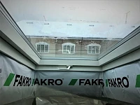 Установка мансардного окна через снежный покров