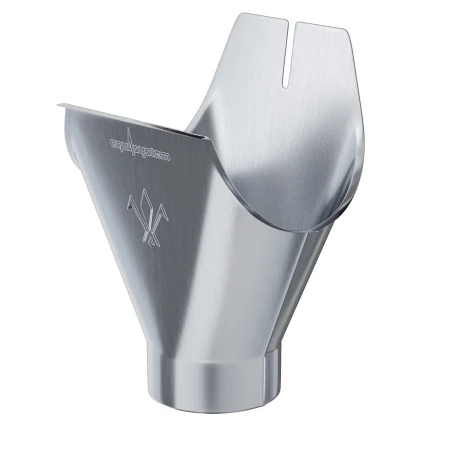 Воронка желоба выпускная d-125x90 мм Aquasystem Premium 0,5 Оцинкованная