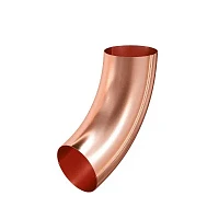 Колено трубы d-100 мм Aquasystem Элит 0,6 медный
