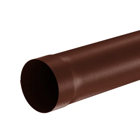 Труба круглая водосточная d-100 мм 1 м Aquasystem Premium Pural Matt 0,6 RAL 8017