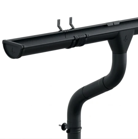 Комплект металлического водостока Аквасистем Премиум d-150x100 мм 6 м/3 м PU Matt RAL 9005 в Санкт-Петербурге фото