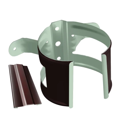 Кронштейн трубы на дерево d-100 мм Grand Line Optima Полиэстер двухсторонний 0,6 RAL 8017