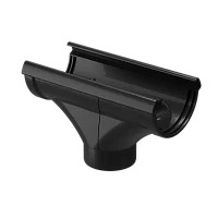 Воронка желоба ПВХ d-141x100 мм Döcke Lux карбон RR 33