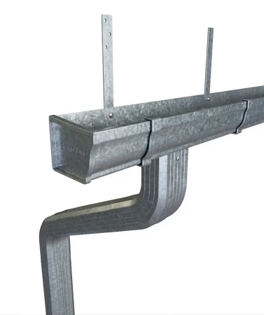 Комплект металлического водостока ГрандЛайн Vortex 127x78 мм Оцинкованный в Санкт-Петербурге фото