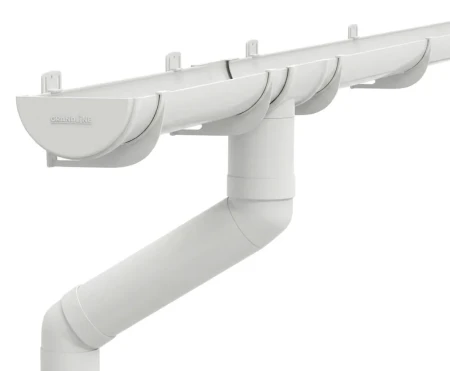 Комплект пластикового водостока d-120/90 мм ГрандЛайн Классика белый RAL 9003 в Санкт-Петербурге фото