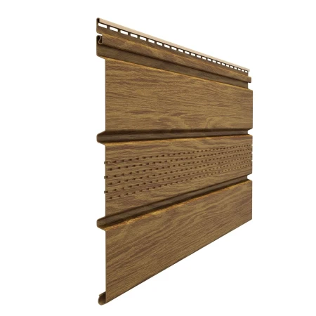 Виниловый софит Döcke T4 Lux с частичной перфорацией миндаль