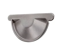 Заглушка желоба d-125 мм торцевая универсальная Grand Line GL ZN 0,55 Оцинкованная