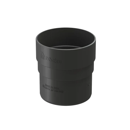 Соединитель трубы (муфта) d-80 мм ПВХ Döcke Standard серый RAL 7024